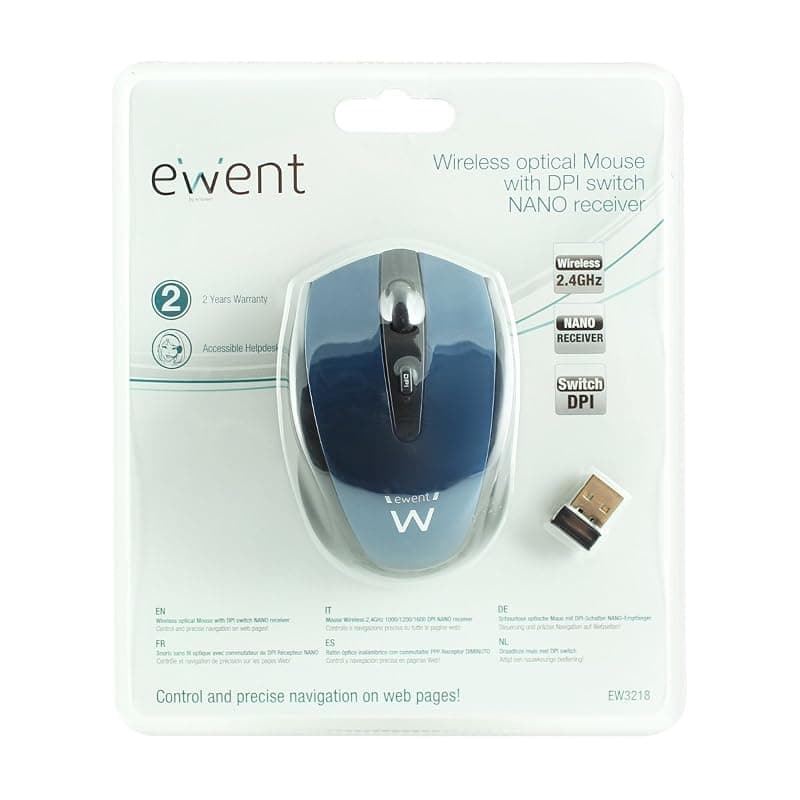 Ewent EW3218 - Mouse wireless, blu — miniatura 2