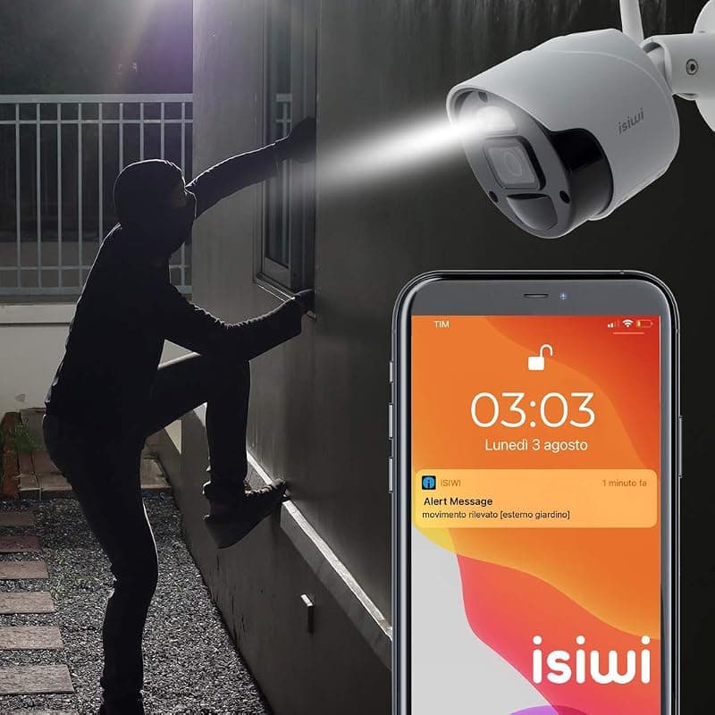 Isiwi Kit Wireless CONNECT2 NVR 8 + 2 Telecamere IP 2MP 1080P con Funzione PIR ISW-K1N8BF2MP-2 — miniatura 4
