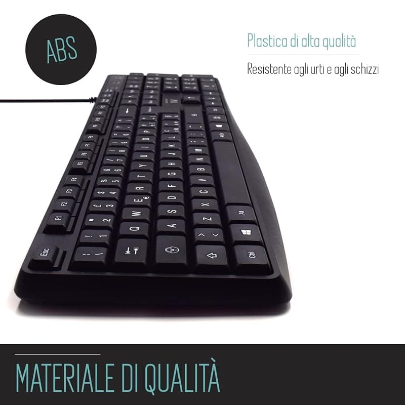 Ewent Tastiera Business USB Digitazione Silenziosa EW3000 — miniatura 6