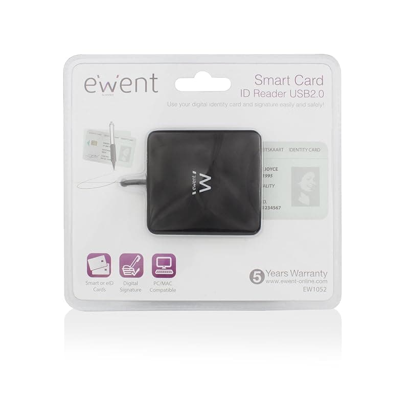 Ewent Lettore Smart Card per Firma Digitale e Carte Servizi CIE 1.0 / CIE 2.0 EW1052 — miniatura 5