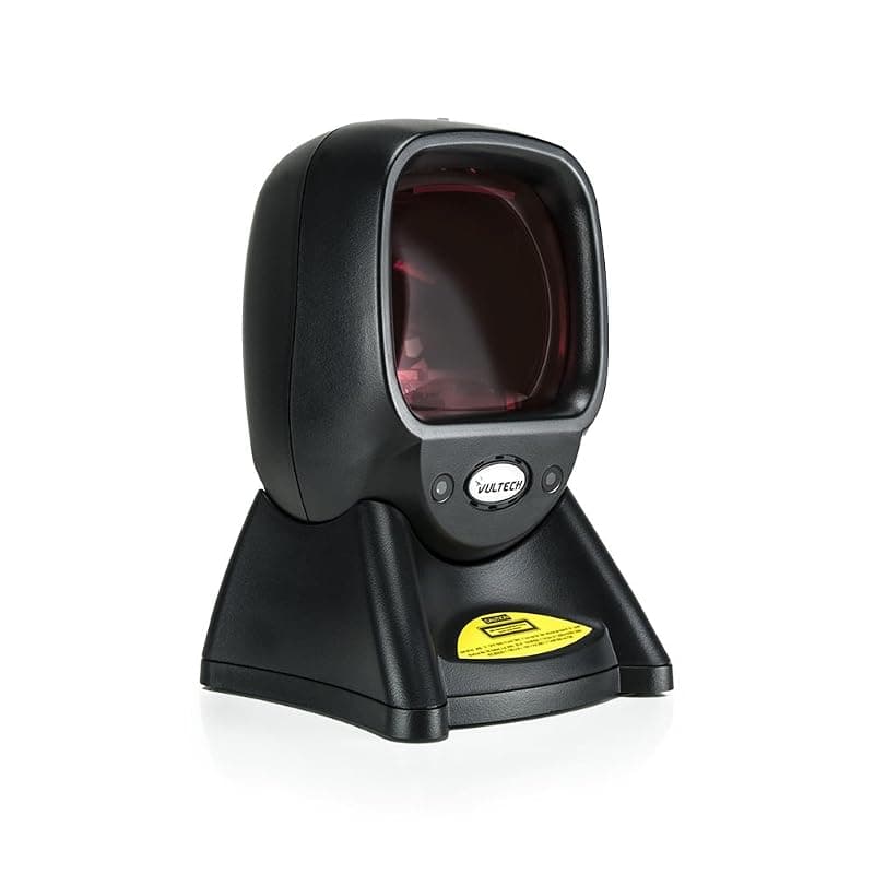 VulTech BC-04N Lettore Barcode da Banco, Omnidirezionale, Laser USB, Nero