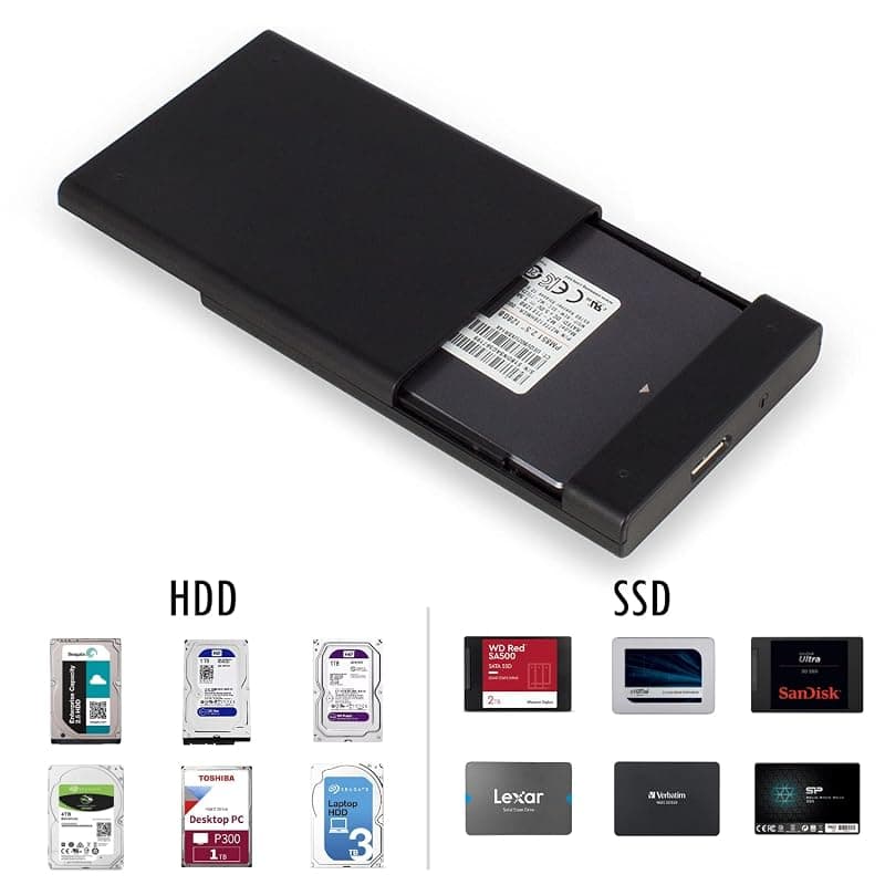 Ewent Box per HDD/SSD 2,5" USB 3.1 Senza Viti EW7044 — miniatura 4