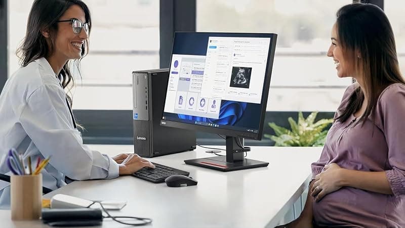 Lenovo ThinkCentre Neo 30s Gen 5 13DK006HIX, Desktop Computer, Intel Core i5-13420H, 8GB RAM DDR5, 512GB SSD NVMe, HDMI + VGA, RJ-45 LAN 100/1000M, USB-C, Tastiera e Mouse USB — miniatura 7