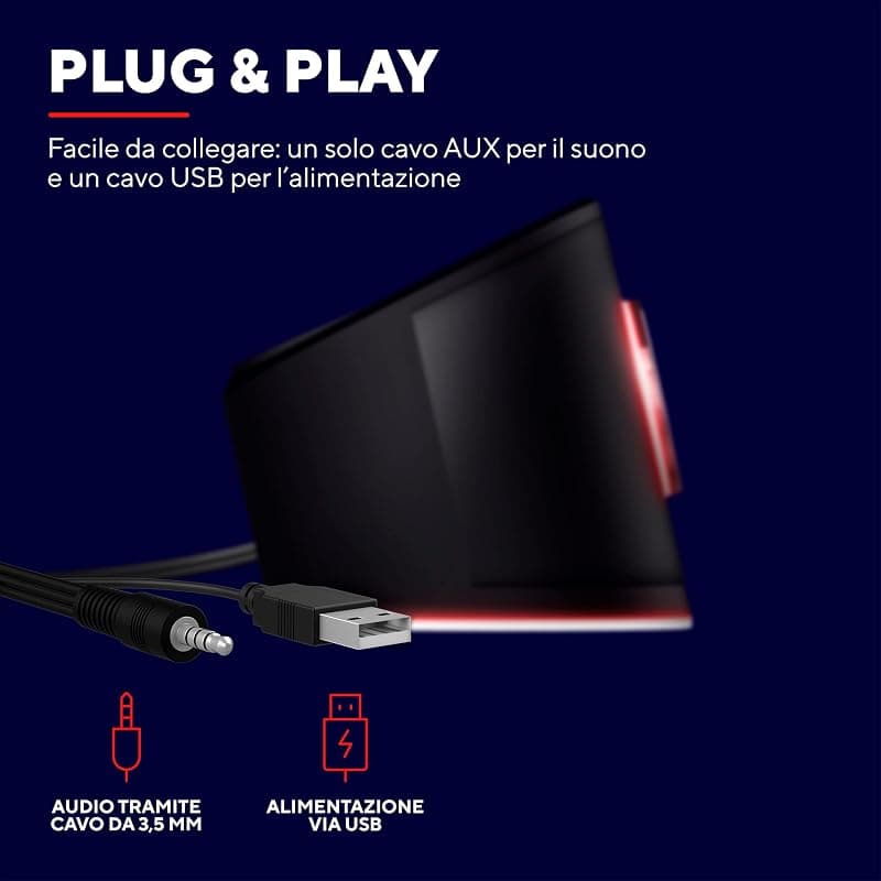 Trust GXT 619 Thorne Nero 2.0 canali 6 W — miniatura 5