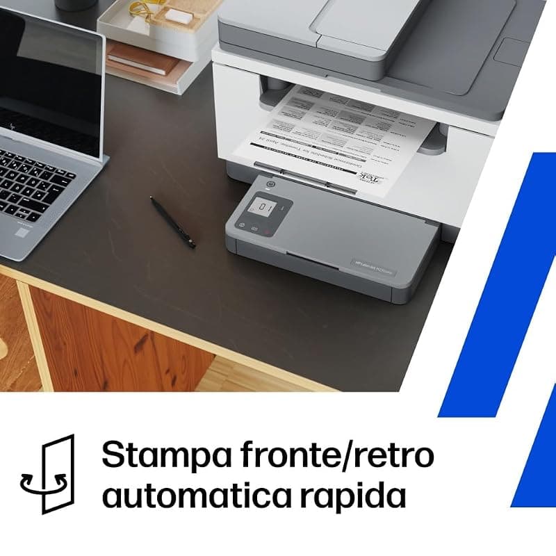 HP LaserJet M234sdw 6GX01F, Stampante Multifunzione A4, Stampa Fronte e Retro Automatica in Bianco e Nero, 29 ppm, WiFi, Ethernet, USB, ADF, Smart, No Fax, Schermo LCD a icone — miniatura 4