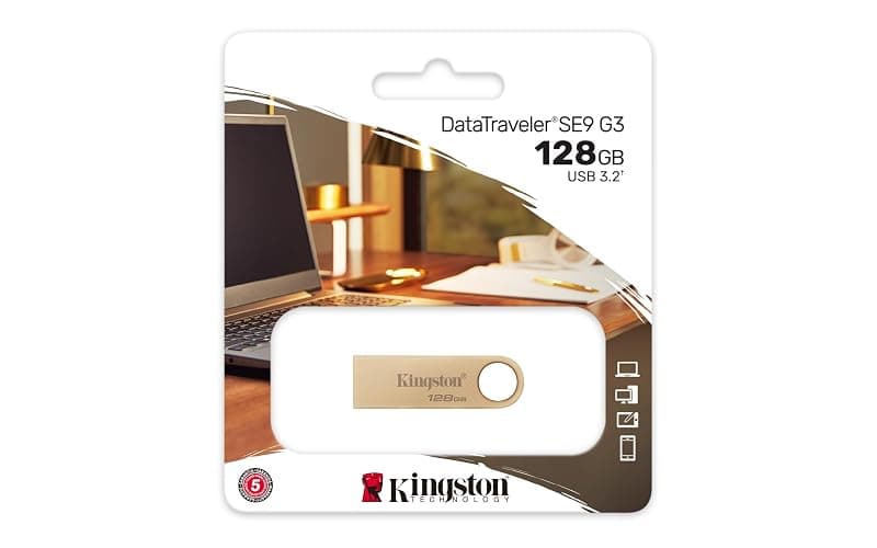 Kingston Pendrive Datatraveler SE9 G3 128GB USB 3.2 DTSE9G3/128GB — miniatura 3