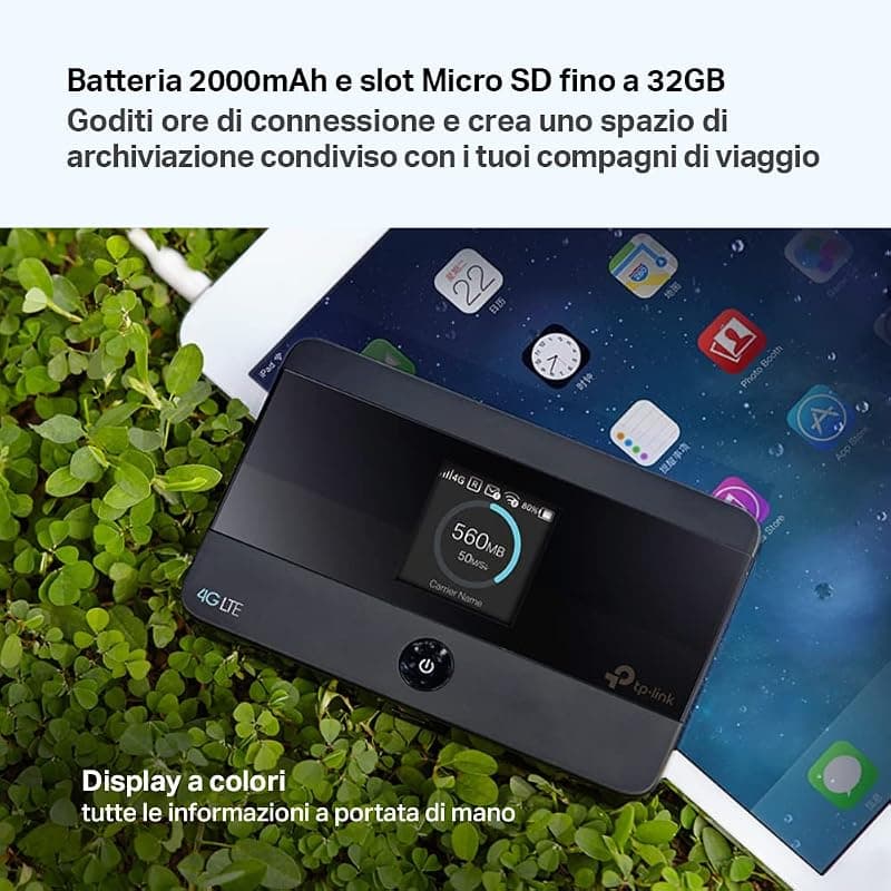 TP-Link M7350 Saponetta WiFi 4G LTE con Sim Portatile Cat4 Batteria 2000mAh — miniatura 5