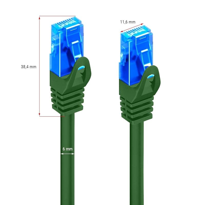 Ewent EW-5U-010G EW-5U-010G - Cavo di Rete, Patch CAT 5e U/UTP, AWG 26/7, 2 Connettori RJ87, Verde, 1 m, 1 Pezzo — miniatura 4