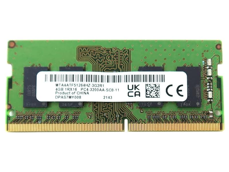 Micron RAM SO-DDR4 4GB 3200MHZ PC4-25600 MTA4ATF51264HZ-3G2R1