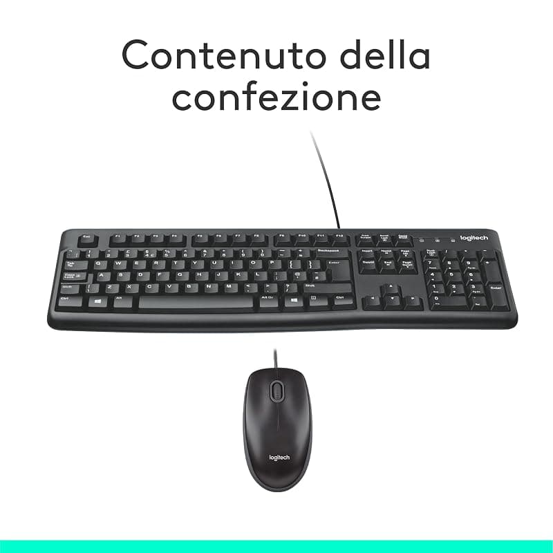 Logitech Kit Tastiera + Mouse USB MK120 Nera 920-002543 — miniatura 9