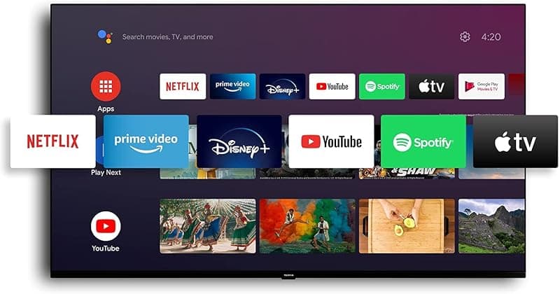 Nokia 32 Pollici (80 cm) HD Televisori Smart Android TV (Netflix, Prime Video, Disney+), Controllo Vocale Google Assistant, HDR10, triplo sintonizzatore (DVB-C/S2/T2), HNE32GV210 — miniatura 2