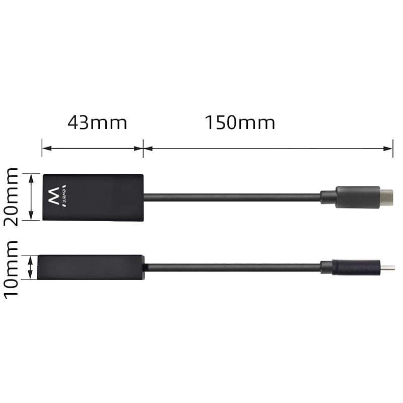 Ewent Cavo Convertitore da USB-C a HDMI Maschio 4K/30HZ EW9823 — miniatura 3