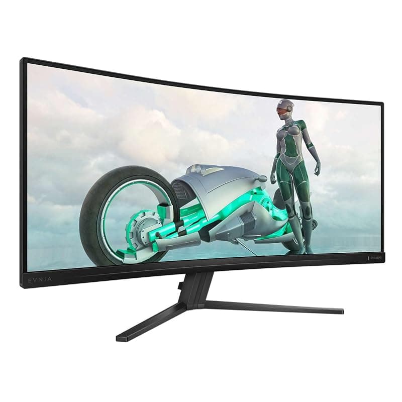Philips Gaming Monitor 34M2C3500L 34 pollici, Curvo, 3440x1440, UW-QHD, 180Hz, Fast VA Panel, 0.5ms MPRT, , (HDMI2x 2.0 DP 1x 1.4) Adaptive Sync, HDR10, FreeSync Premium, Grigio
