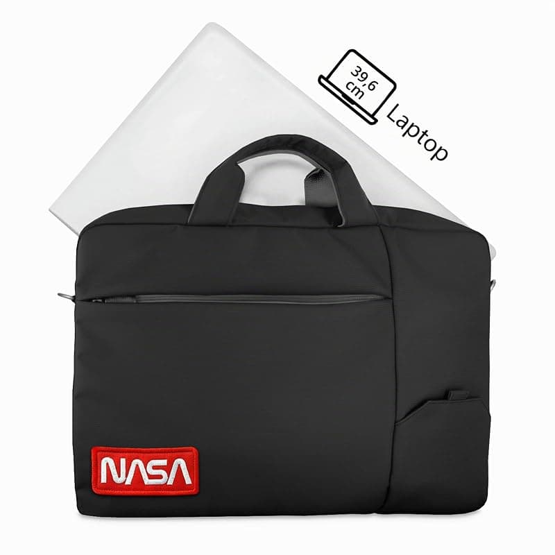 Atlantis Borsa Notebook THE Moon Project BAG 15,6" Black Logo Nasa Worm NS-KLM180705-B — miniatura 3