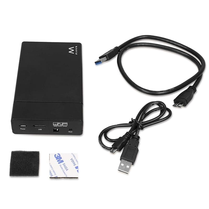 Ewent RAID Dual Hard Disk, USB-A 3.2 Gen1 per SATA 2,5", EW7043, 3 x 8 x 13 cm — miniatura 4