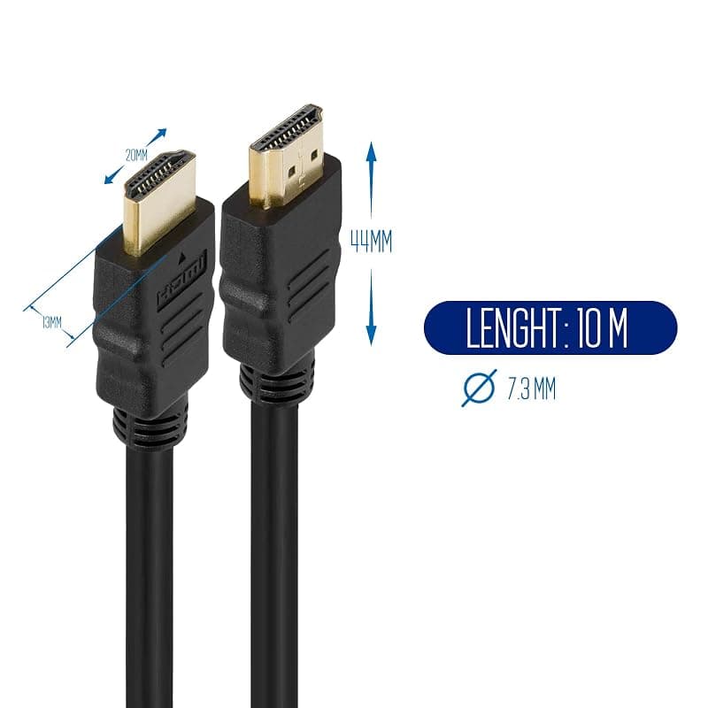 Ewent Cavo HDMI High Speed 1,4 con Ethernet A/A M/M 10MT EW-130110-100-N-P — miniatura 3