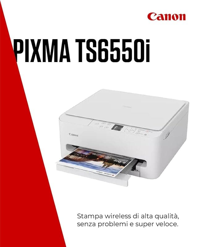 Canon PIXMA TS6550i Stampante Multifunzione a Getto d'Inchiostro WiFi — miniatura 2