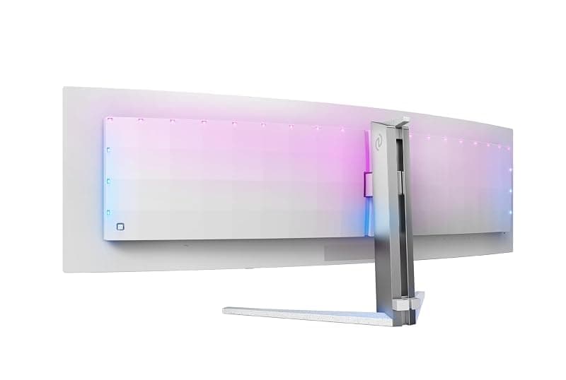 Philips Monitor 49M2C8900 48.9" Curvo 5120x1440, DQHD, 240Hz, QD-OLED Panel, 0.03ms GtG, USB-C Speakers (HDMI2x 2.1 DP 1x 1.4) Adaptive Sync, HDR400 TrueBlack, FreeSync Prem. Pro — miniatura 7