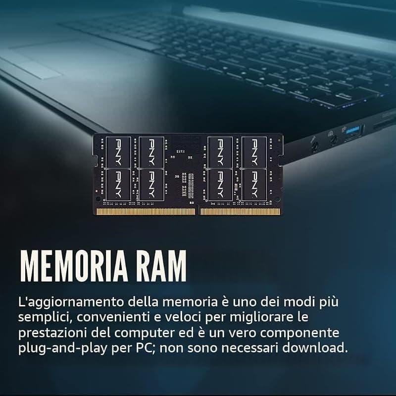PNY RAM SO-DDR4 16GB 3200MHZ PC4-25600 MN16GSD43200-TB — miniatura 4