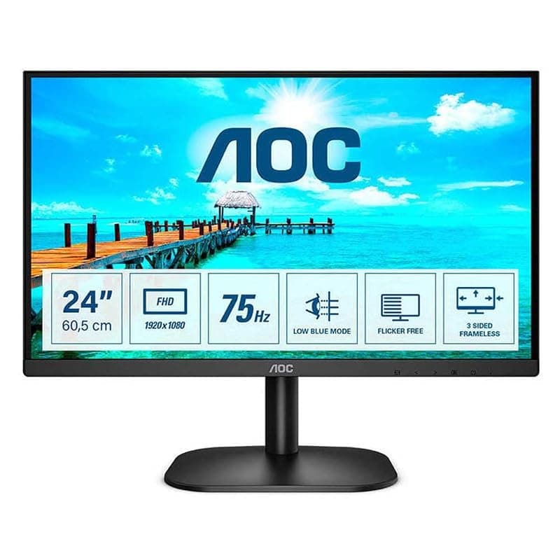 AOC B2 24B2XDM computer monitor 60.5 cm (23.8) 1920 x 1080 pixels Full HD LCD Black — miniatura 7