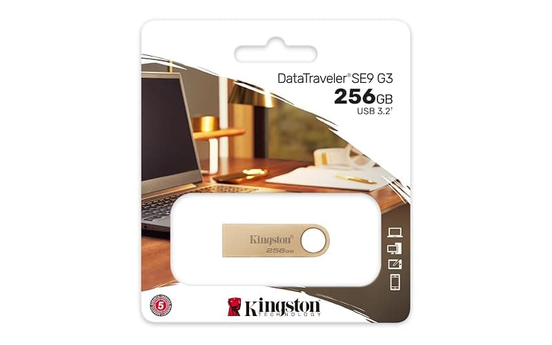 Kingston Pendrive Datatraveler SE9 G3 256GB USB 3.2 DTSE9G3/256GB — miniatura 3
