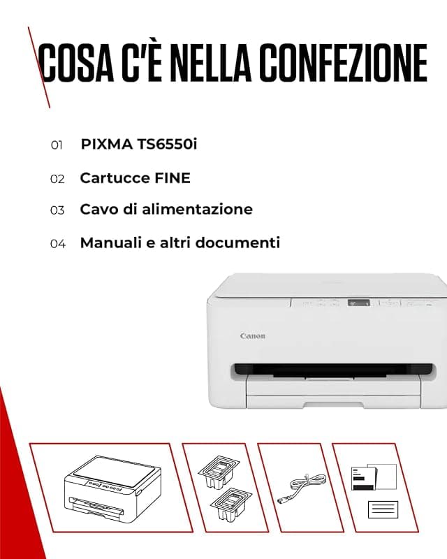 Canon PIXMA TS6550i Stampante Multifunzione a Getto d'Inchiostro WiFi — miniatura 7