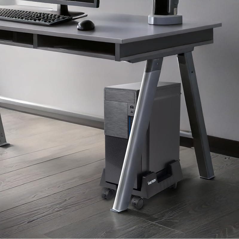 Vultech Carrello Porta PC in ABS con Rotelle da Trasporto CP-02 — miniatura 7