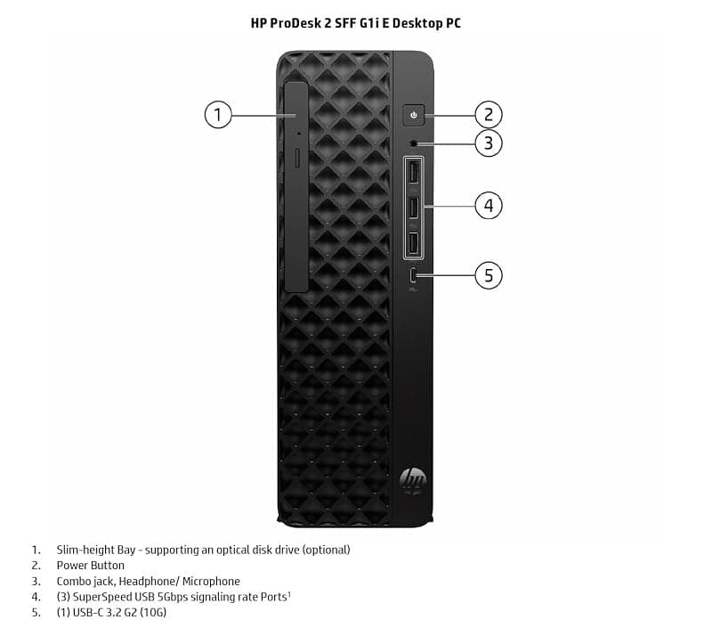 HP Prodesk 2 SFF G1i e B70Z5AT Core i7-14700/8GB/256GBSSDW11PRO — miniatura 5