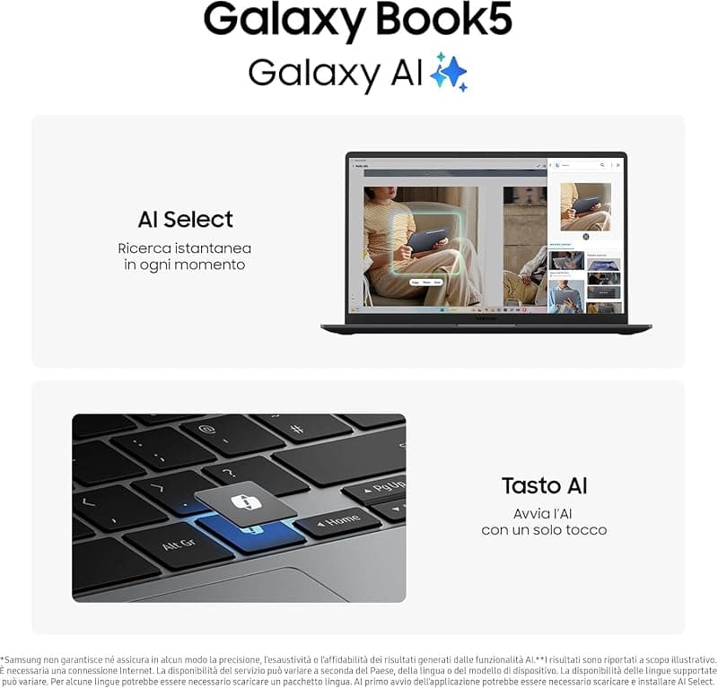 Samsung Galaxybook 5 NP754XHD-KD4IT Ultra 7-255U/32GB/512GBSSD/W11 Pro — miniatura 3