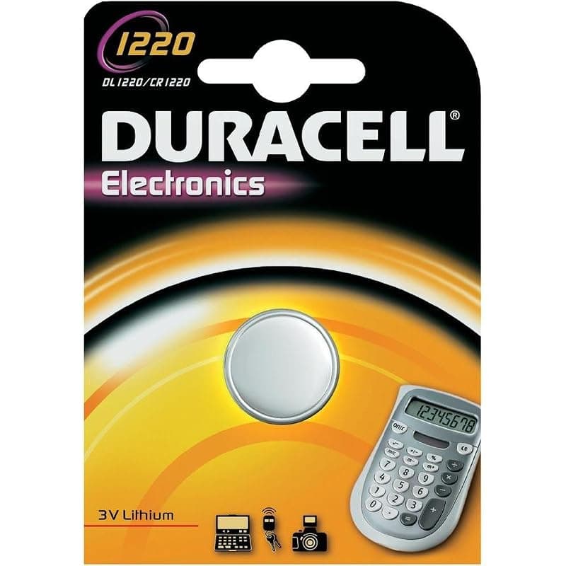 Duracell Litio batteria a bottone, CR1220 / DL1220 / 5012LC / E-CR1220 / SB-T13, 3V - 1 piece