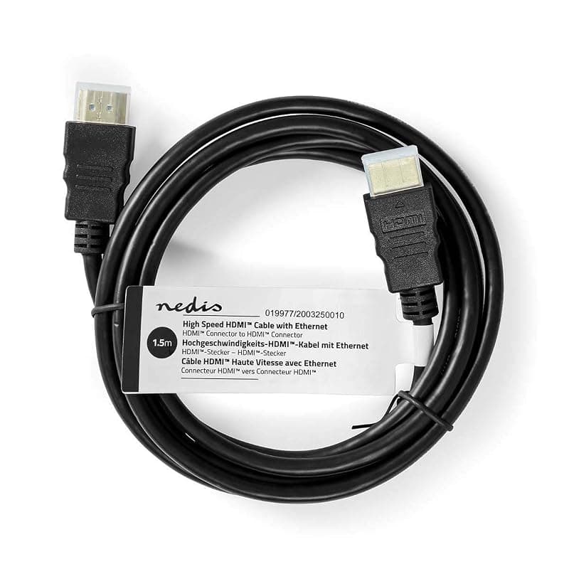 Nedis Cavo HDMI M/M 1,5MT Alta Velocita con Ethernet CVGT34001BK15 — miniatura 3