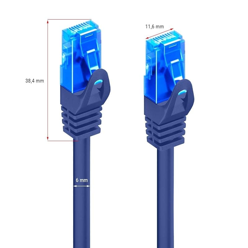 Ewent EW-5U-020B EW-5U-020 - Cavo di Rete, Patch CAT 5e U/UTP, AWG 26/7, 2 Connettori RJ78, Blu, 2 m, 1 Pezzo — miniatura 4