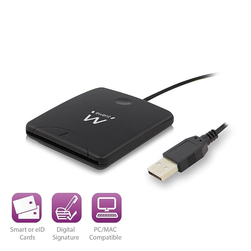 Ewent Lettore Smart Card per Firma Digitale e Carte Servizi CIE 1.0 / CIE 2.0 EW1052 — miniatura 2