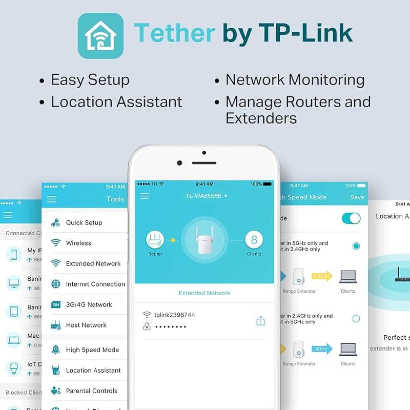TP-Link TL-WA855RE Ripetitore WiFi Wireless, Wifi Extender e Access Point, Velocità Banda Singola 300Mbps, Porta LAN, Potenzia la tua copertura Wi-Fi — miniatura 6