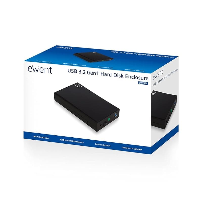 Ewent Box per Hard Disk SATA da da 3,5" USB 3.1 EW7056 — miniatura 5