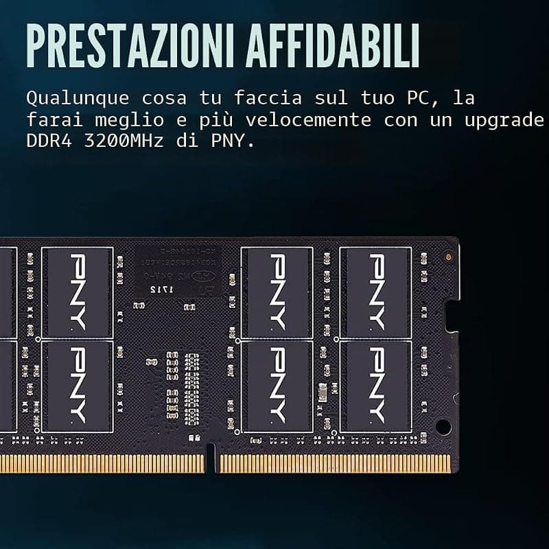 PNY RAM SO-DDR4 16GB 3200MHZ PC4-25600 MN16GSD43200-TB — miniatura 3
