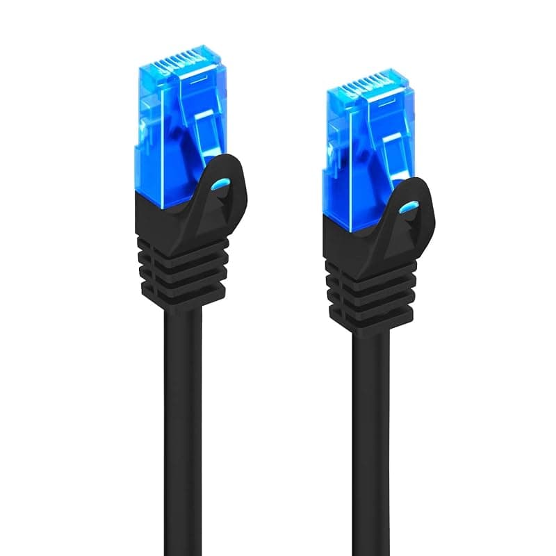 Ewent EW-5U-030BL - Cavo di Rete, Patch CAT 5e U/UTP, AWG 26/7, 2 Connettori RJ53, Nero, 3 m, 1 Pezzo