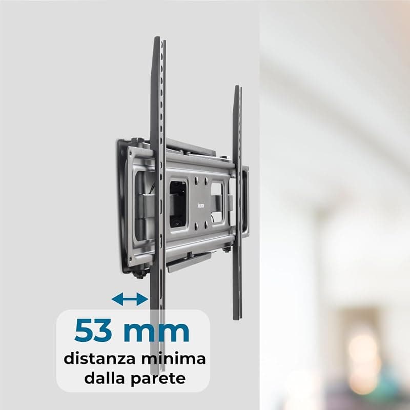 VulTech Staffa Fissa da Parete per TV 32-70" LED LCD Plasma - Snodi Resistenti, VESA fino a 600x400, Portata 40kg, con Livella a Bolla - BTV-D3270LITE — miniatura 5