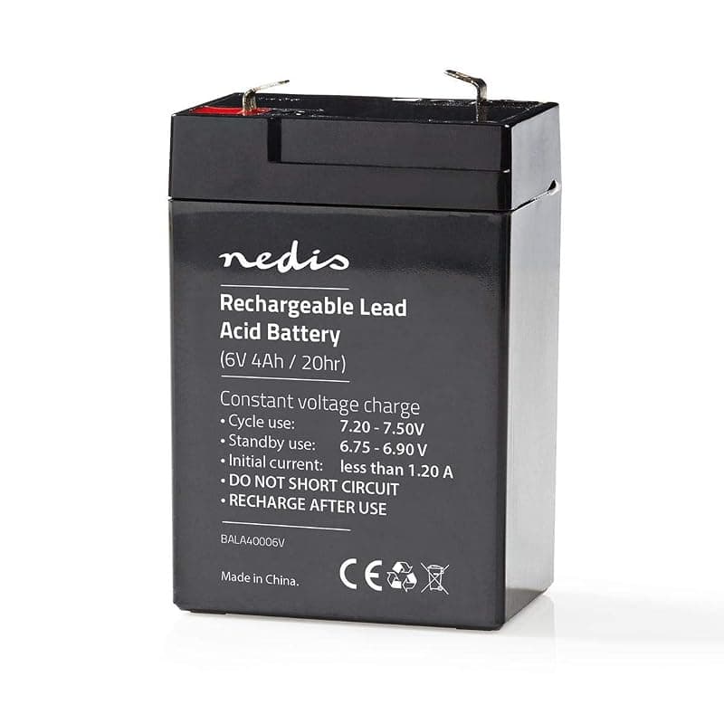 Nedis Batteria al Piombo Ricaricabile 6V/4A 70*47*101MM BALA40006V — miniatura 2