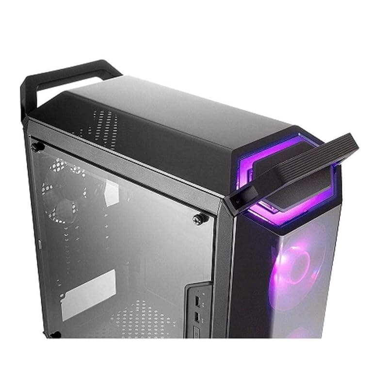 Cooler Master MasterBox Q300P - Case Gaming Mini Tower RGB mATX Portatile con Visione Completa Pannello Laterale, Cable Management Ordinato, e Molteplici Opzioni Raffreddamento — miniatura 2