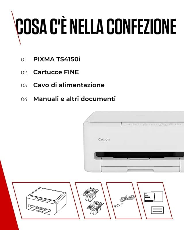 Canon PIXMA TS4150i Stampante Multifunzione Compatta WiFi A4 — miniatura 7