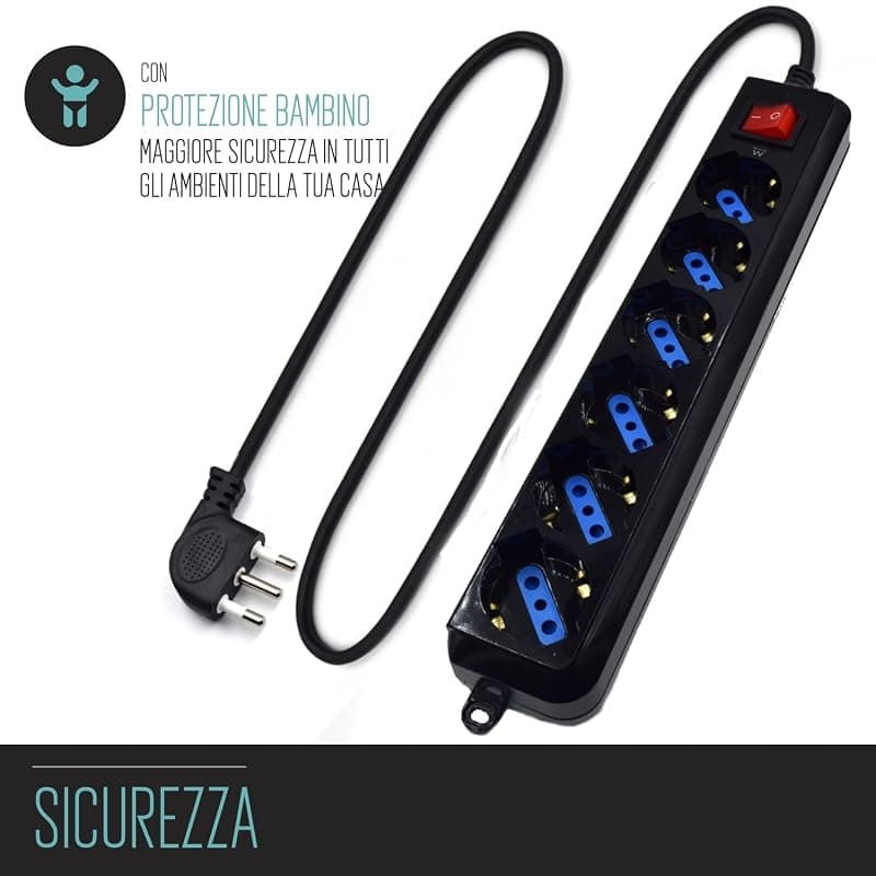 Ewent Multipresa 6 Posti con Protezione EW3923 — miniatura 5