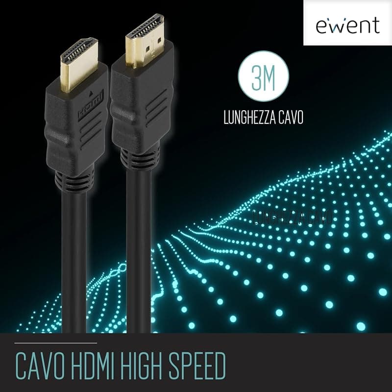 Ewent Cavo HDMI High Speed 1,4 con Ethernet A/A M/M 3,0MT EW-130114-030-N-P/EC1332 — miniatura 2