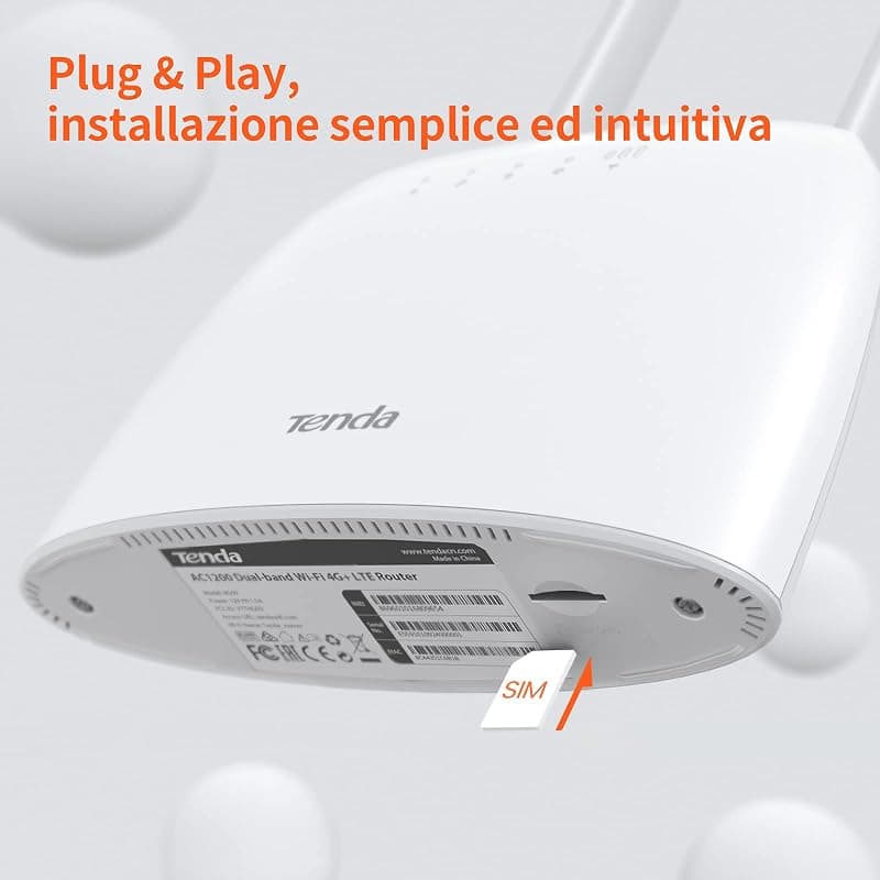 Tenda Router Wirless 4G LTE AC1200 Dual-Band WIFI 4G09 — miniatura 2