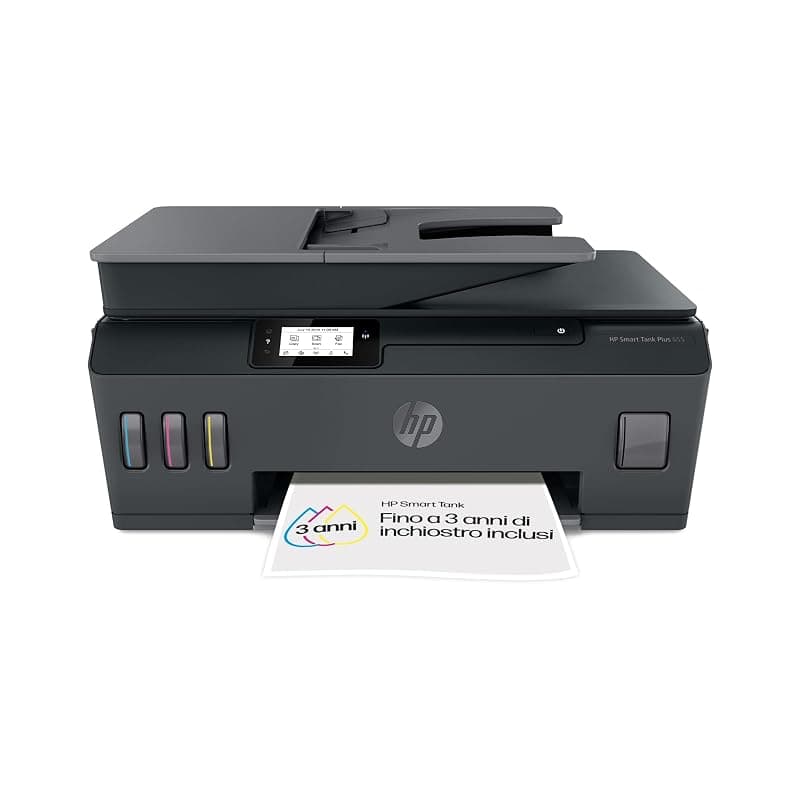 HP Smart Tank Plus 655 AiO Y0F74A, Stampante Multifunzione a Colori, Serbatoio d'Inchiostro ad Alto Volume di Stampa, Fino a 12000 Pagine (Nero) e 8000 Pagine (Colore), Scansione