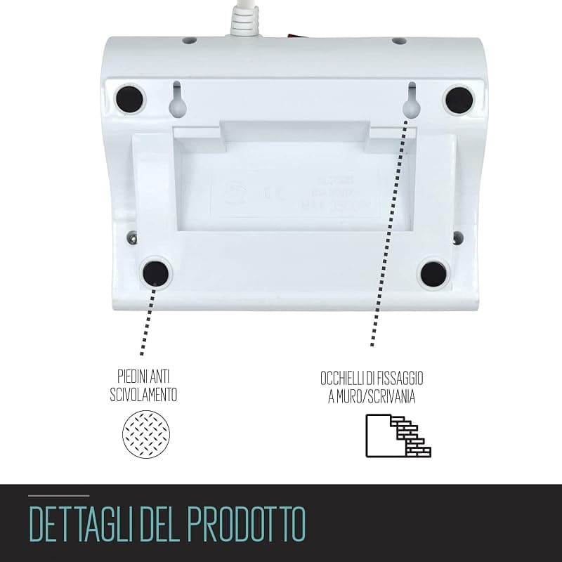 Ewent Multipresa da Scrivania 4 Prese ITA 2 ITA/Schuko - 2 USB EW3934 — miniatura 6