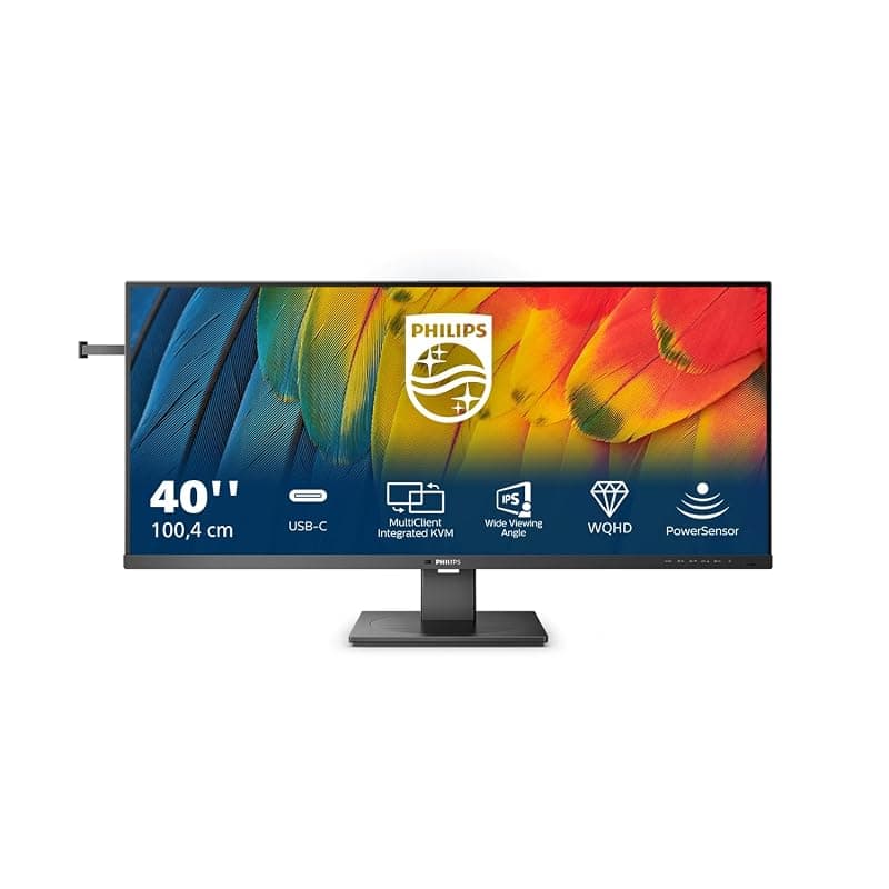 Philips 40B1U5600 USB Hub Monitor 40 pollici UW-QHD, 120Hz, IPS, 4ms GtG, HDR400, Speakers (3440x1440 HDMI 1x 2.0 DP 1x 1.4) nero — miniatura 2