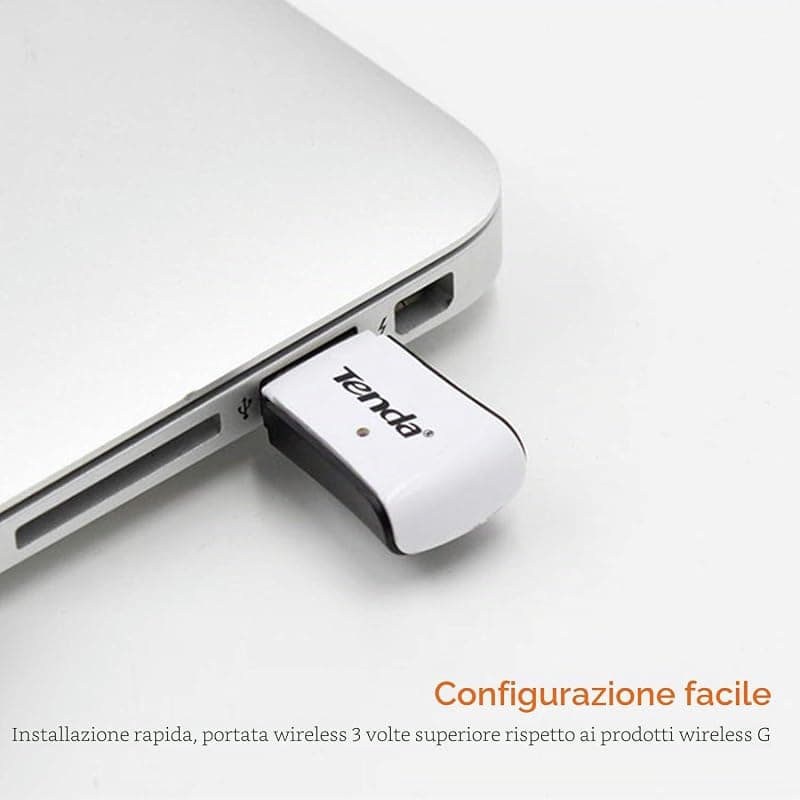 Tenda W311M USB Network Card Adapter, Wireless N 150Mbps, 2.4GHz, 1 Internal Antenna, USB 2.0, Supports Windows 10/8.1/8/7/XP, Mac OS 10.7~10.10, Linux — miniatura 2