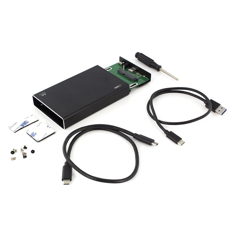 Ewent Box per HDD/SSD 2,5" USB 3.1 in Alluminio EW7070 — miniatura 5