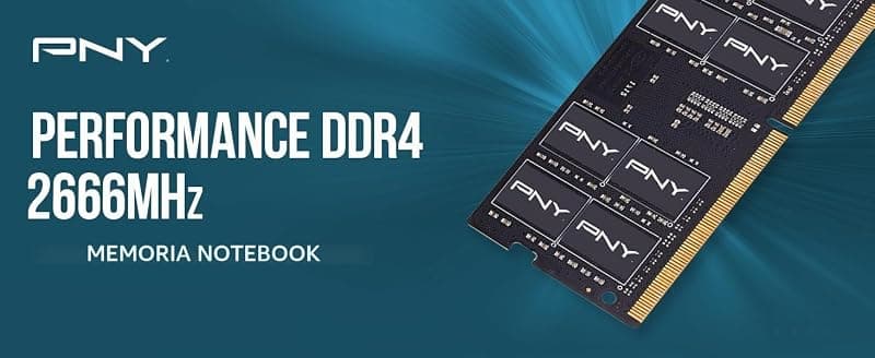 PNY RAM 16GB Performance DDR4 SODIMM 2666 MHz Memoria per Notebook (MN16GSD42666-SI) OEM BULK — miniatura 3